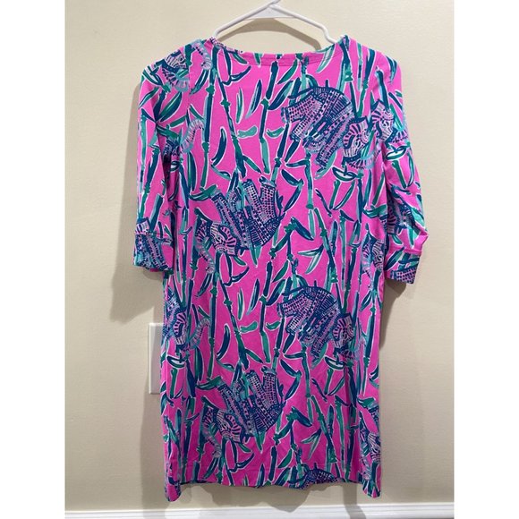 Lilly Pulitzer Kids Mini Sophie Dress Mandevilla Pink Elephant Dress Sz xl - Picture 3 of 9